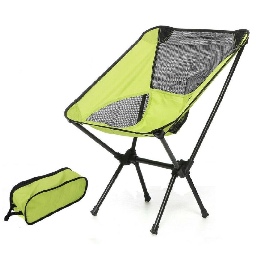 Ultralight Aluminum Alloy Folding Camping Camp Chair Outdoor Hiking Pa –